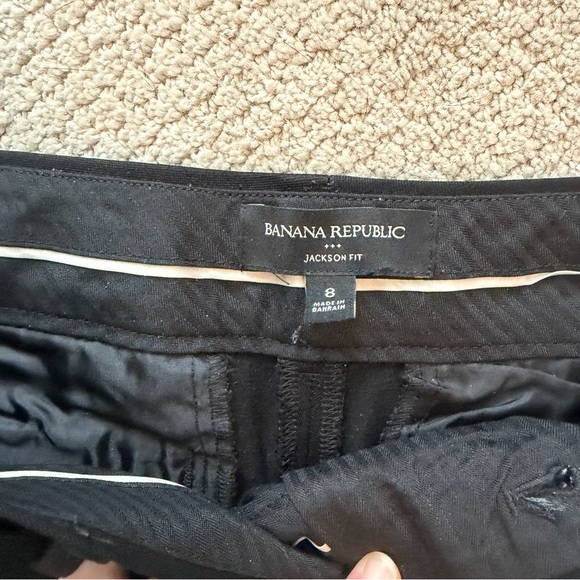 Banana Republic Black Jackson Fit, Size 8 - Picture 2 of 8